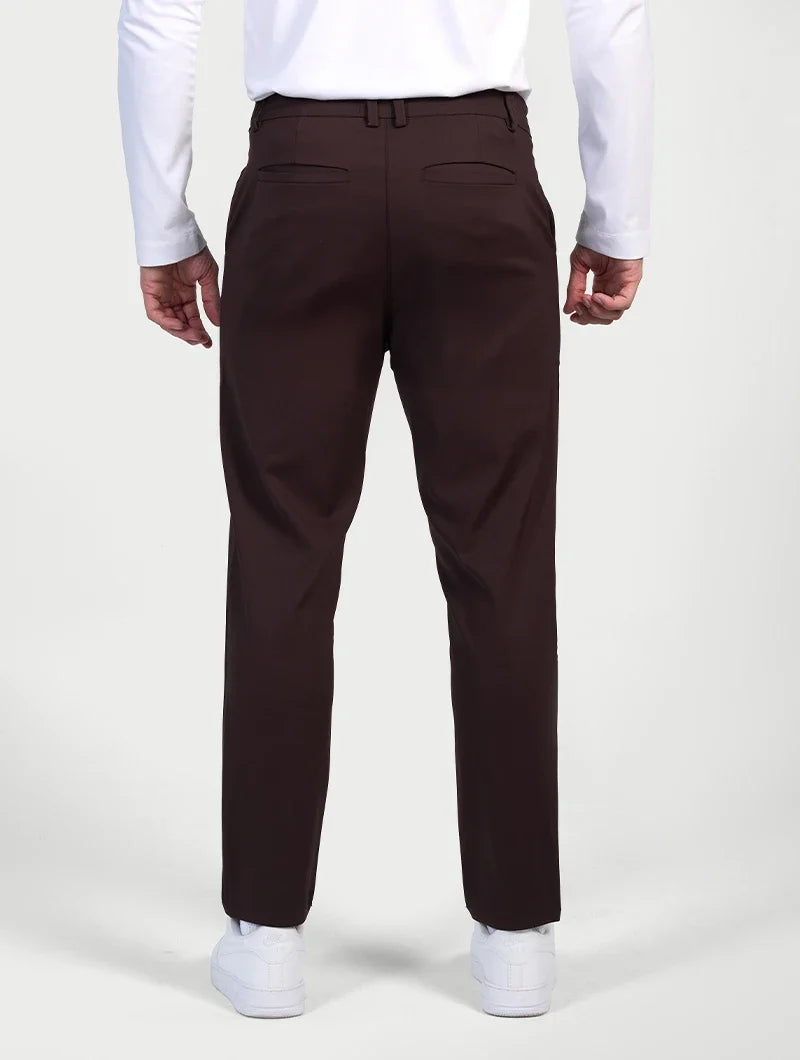 Astino Stretch Pants - Dark Brown