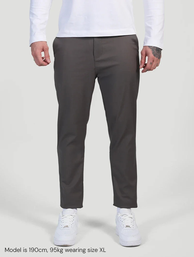Astino Grau Stretch-Hosen