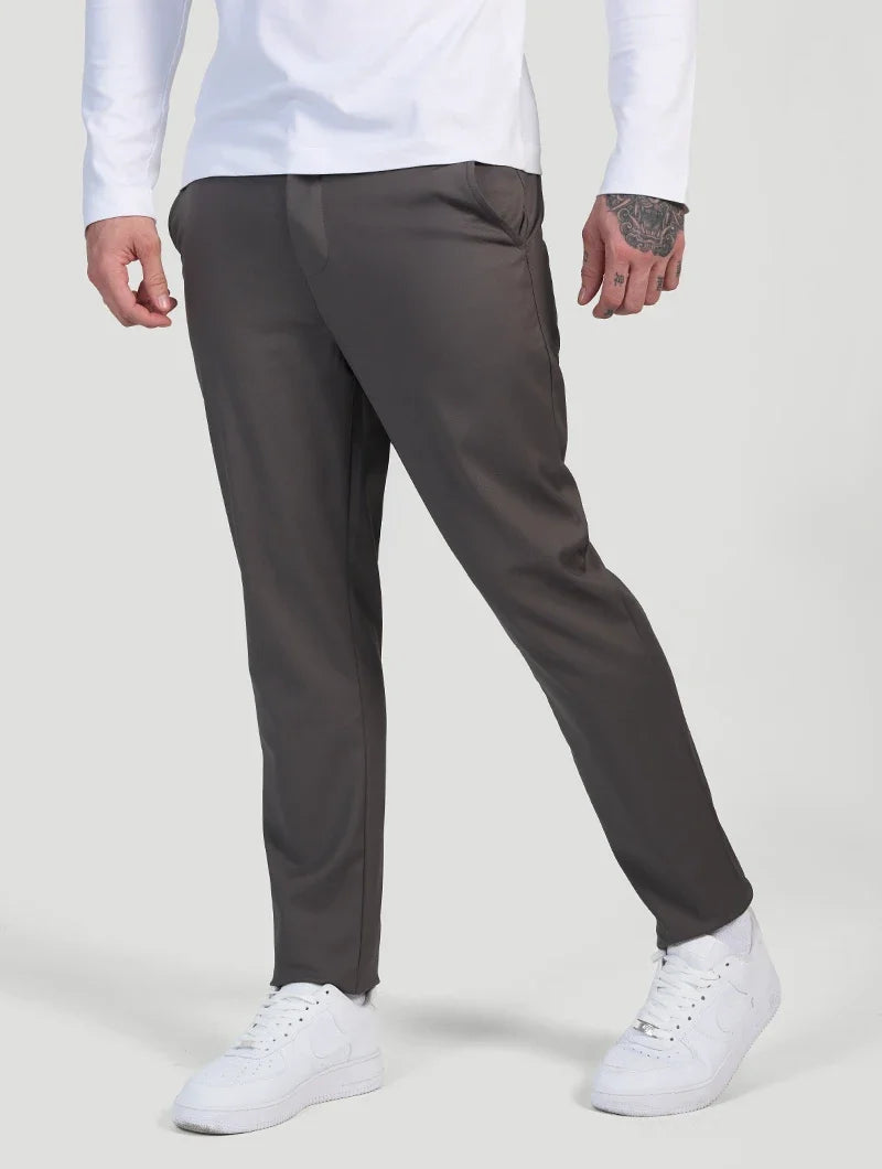 Astino Grau Stretch-Hosen