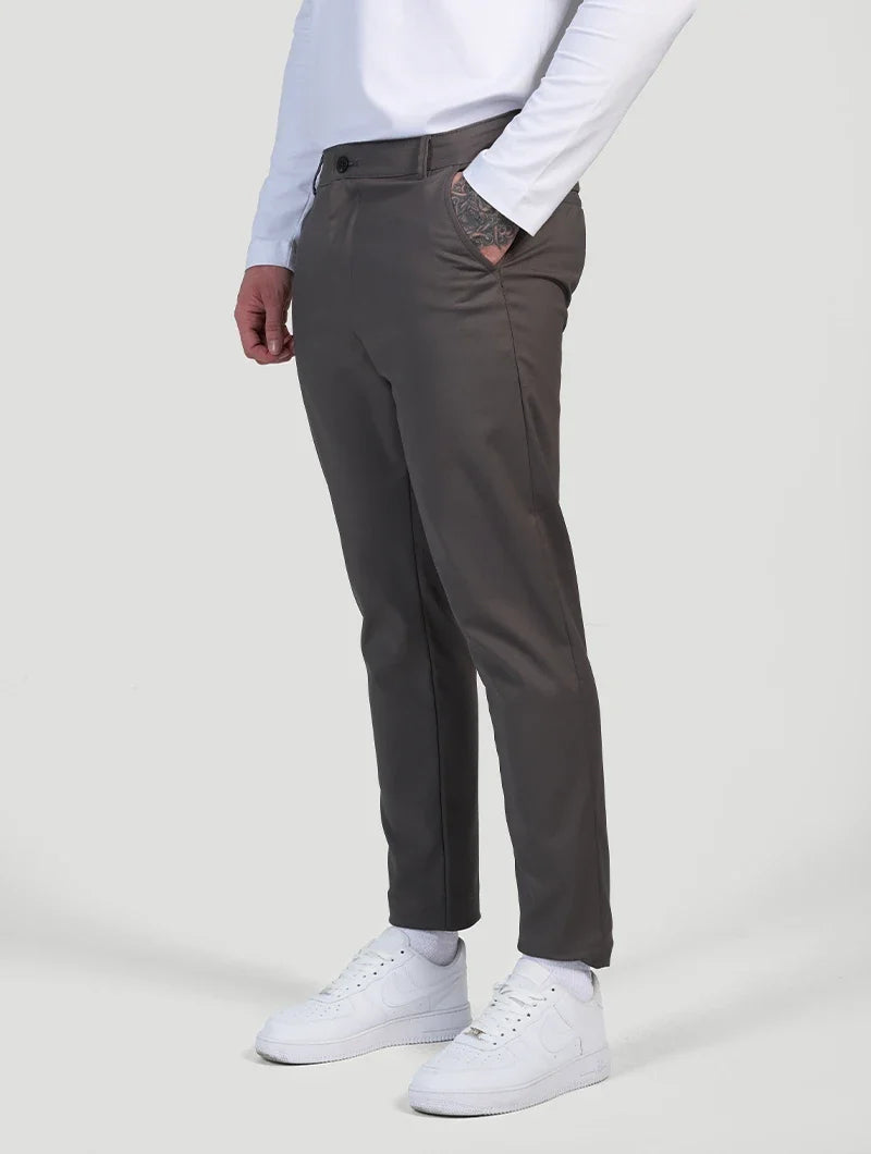 Astino Grau Stretch-Hosen
