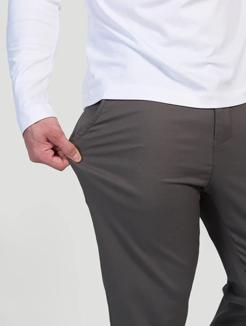 Astino Grau Stretch-Hosen