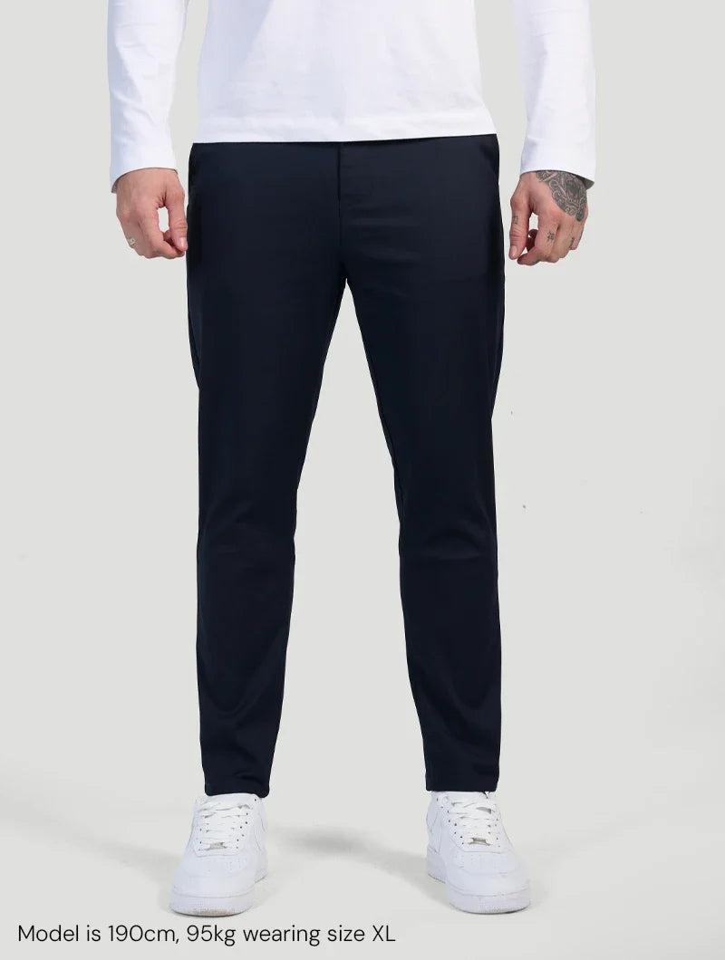 Astino Stretch Pants - Navy Blue