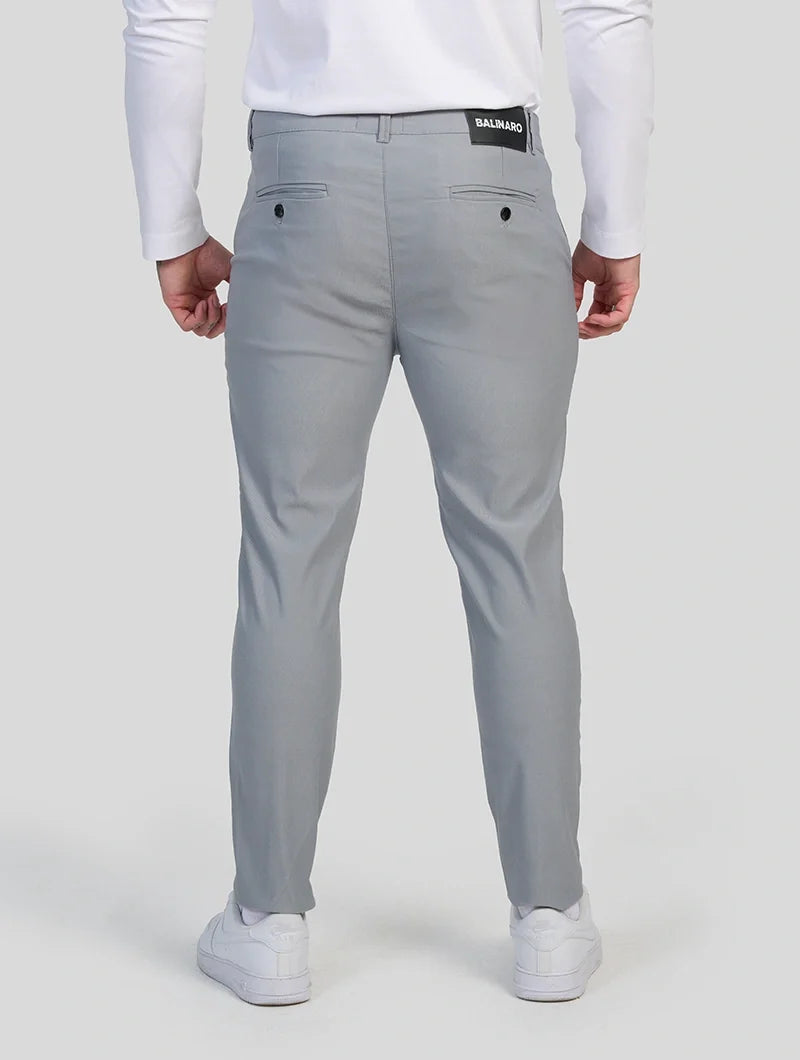 Noa Stretch Pants - Light Gray