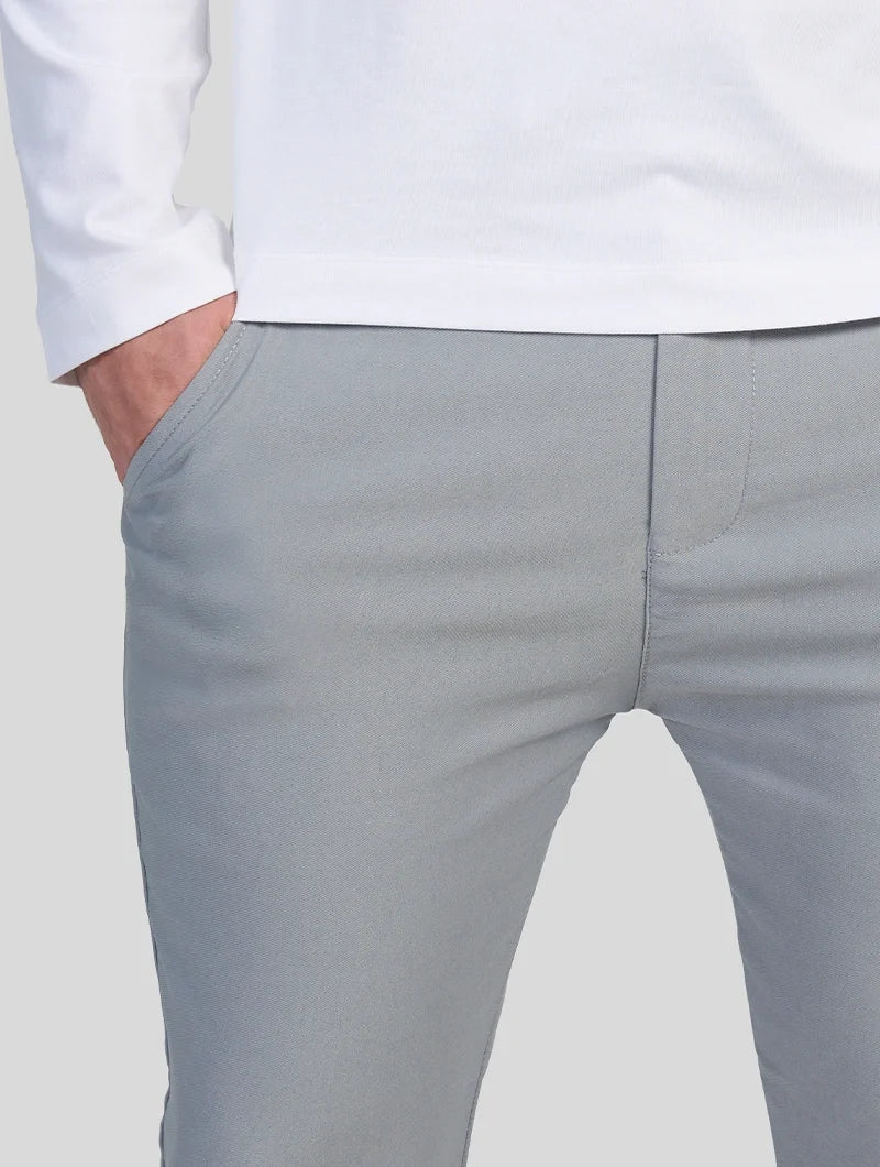 Noa Stretch Pants - Light Gray