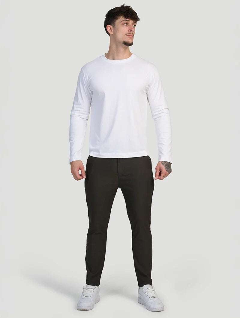 Noa Stretch Pants - Black Olive