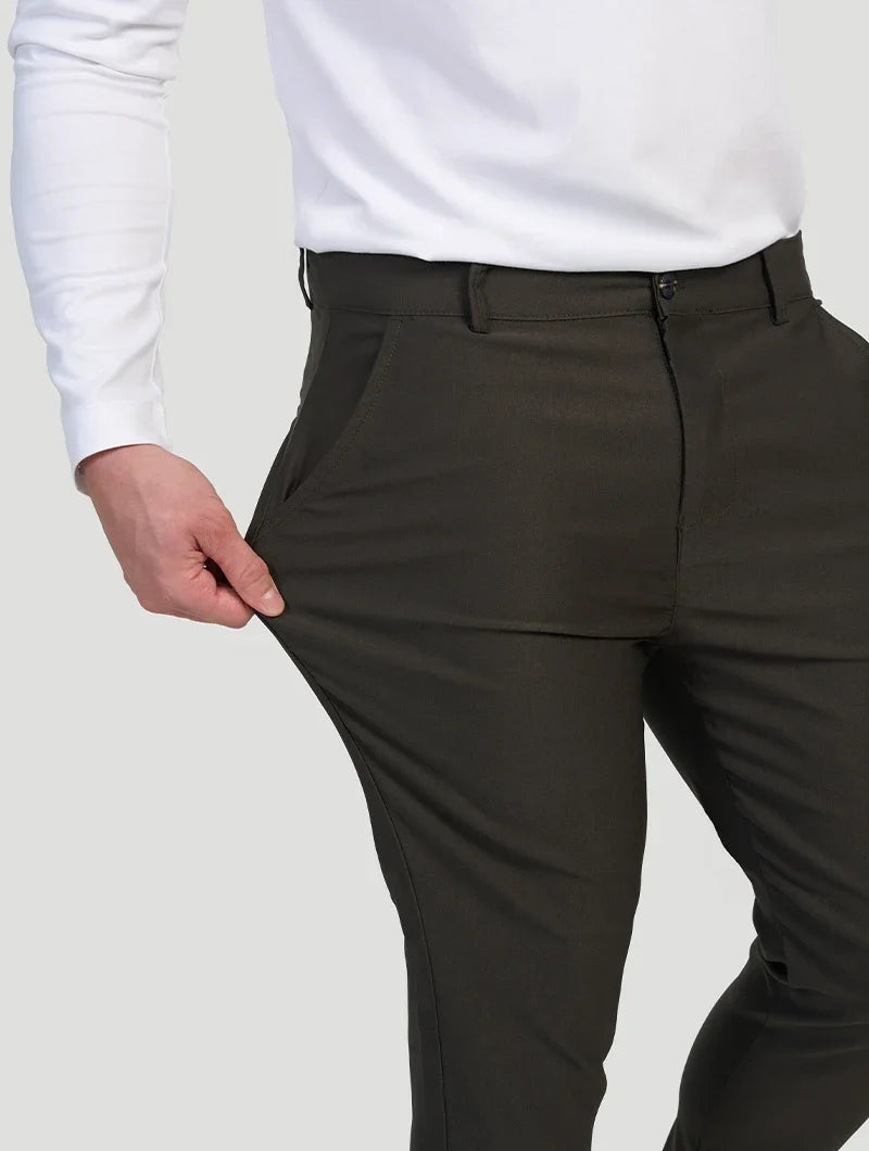 Noa Stretch Pants - Black Olive