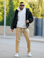 Khaki Baron Cargo Pants