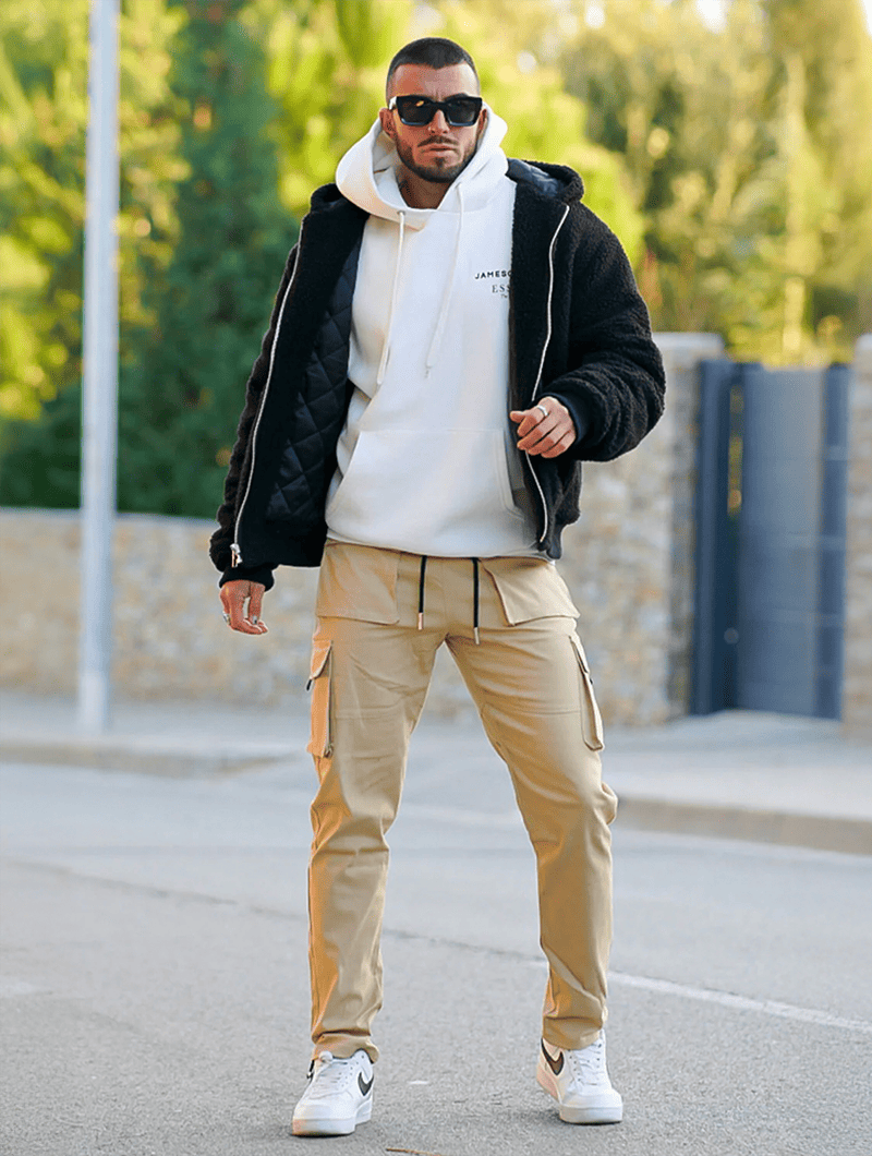 Khaki Baron Cargo Pants