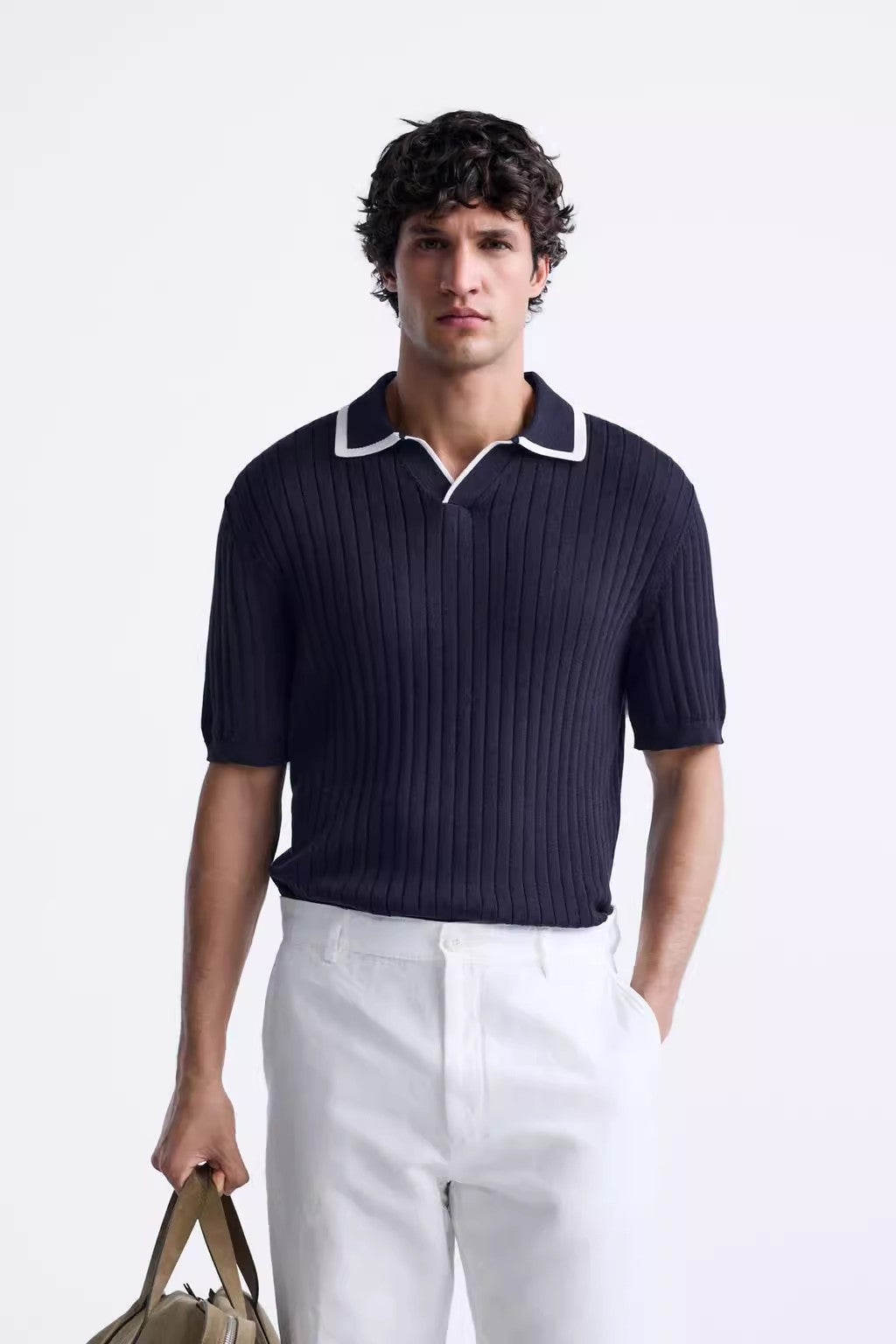 Bioni Black Polo Shirt