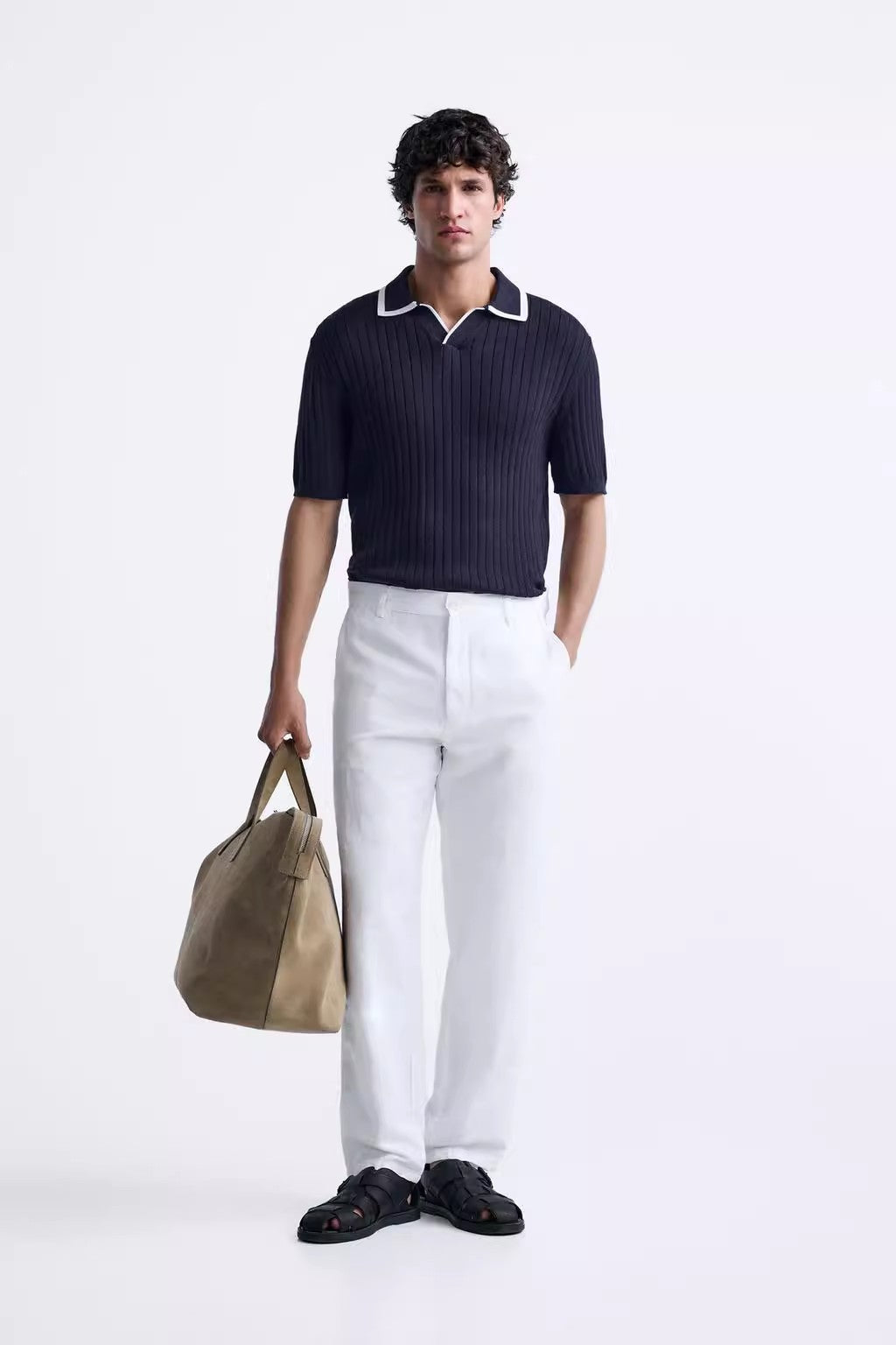 Bioni Black Polo Shirt