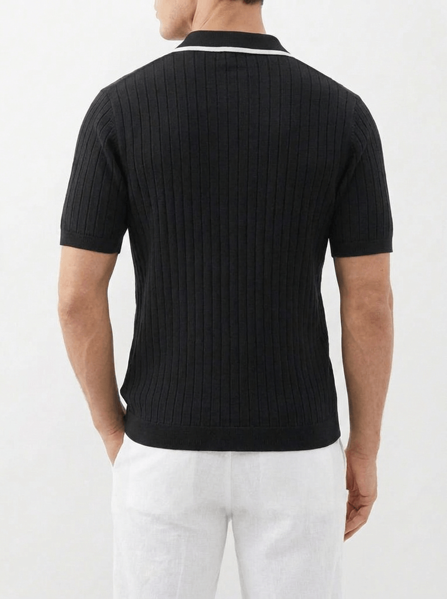 Bioni Black Polo Shirt