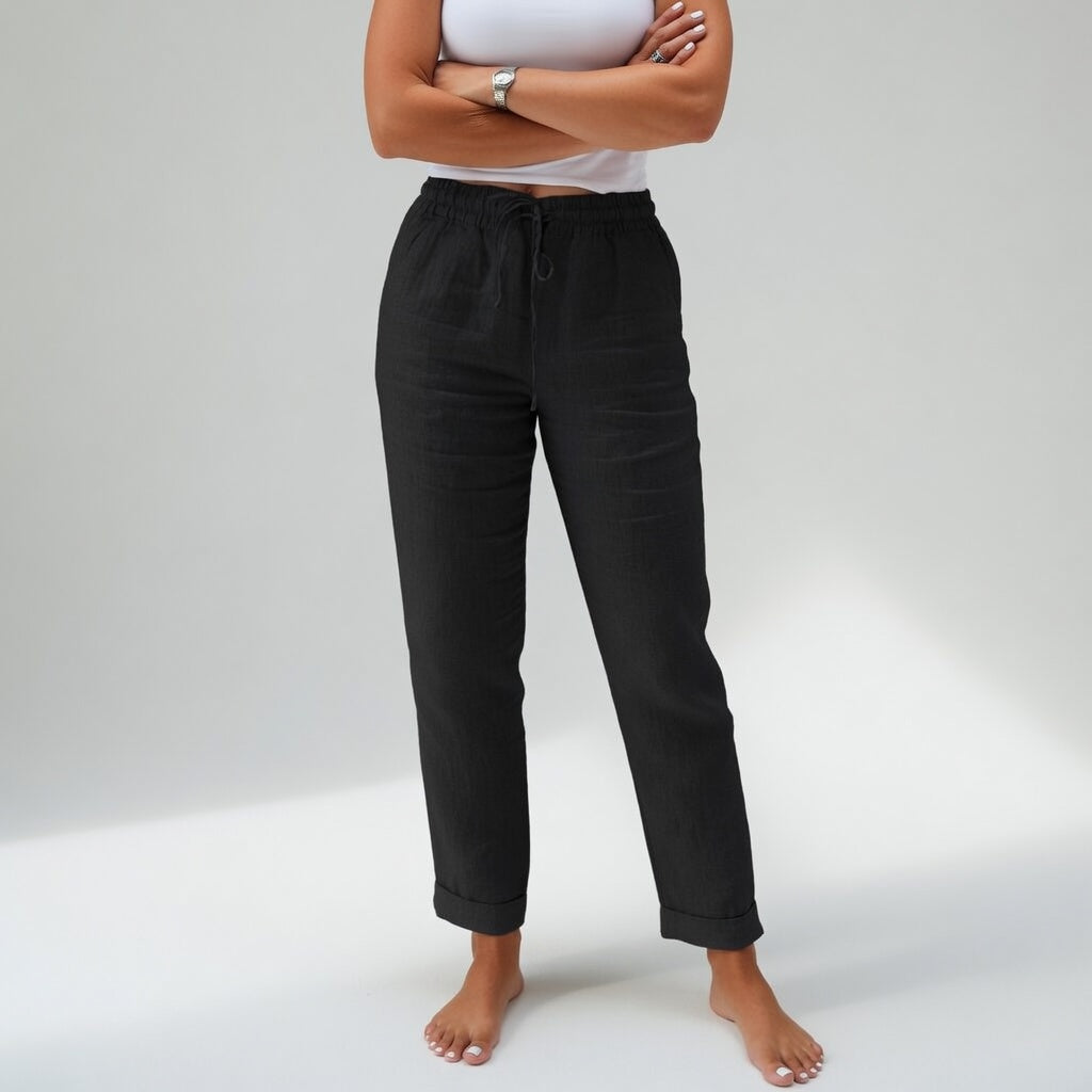 Albertine™ — 100% Baumwoll Bequeme Fließhose für Natürlichen Komfort