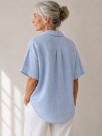 Sonja - Bluse mit Kragen und Knopfakzenten