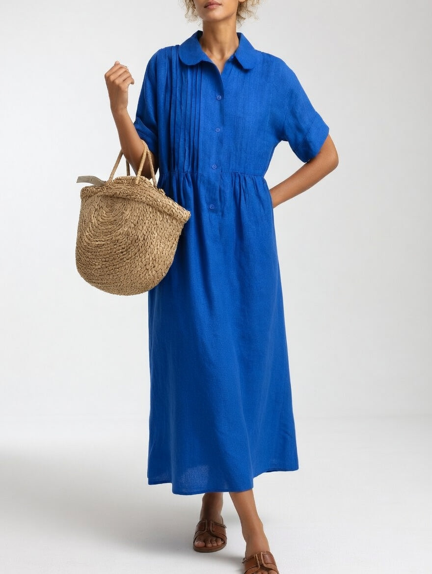 Lysandra | Luftiges Sommer-Hemdblusenkleid