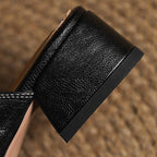 Rosel Leder-Mules mit quadratischer Zehenpartie