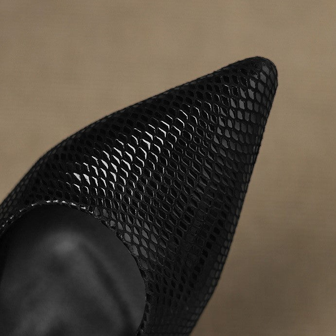 Céliane Leather Slingback Heels