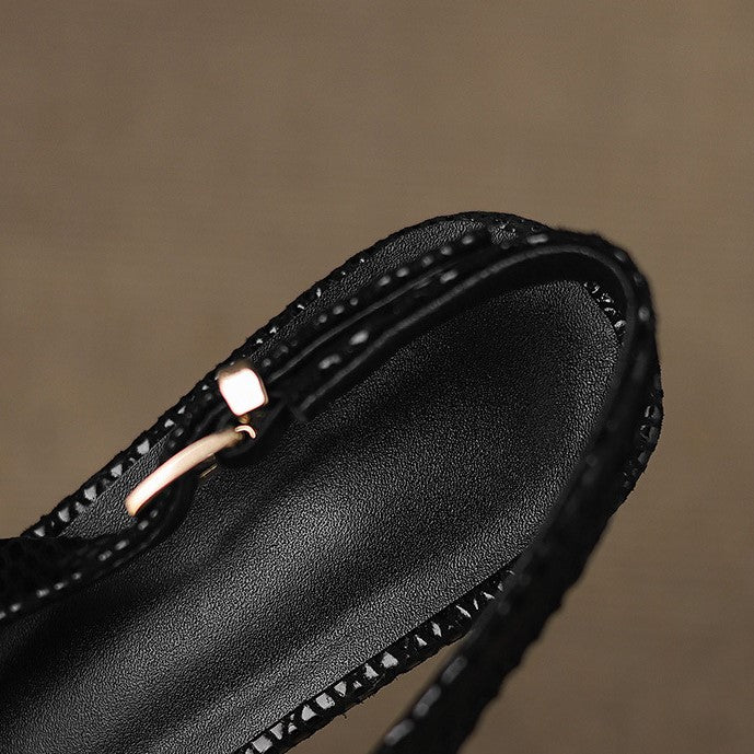 Céliane Leather Slingback Heels