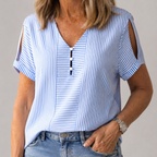 Renske | Legere Gestreifte Bluse