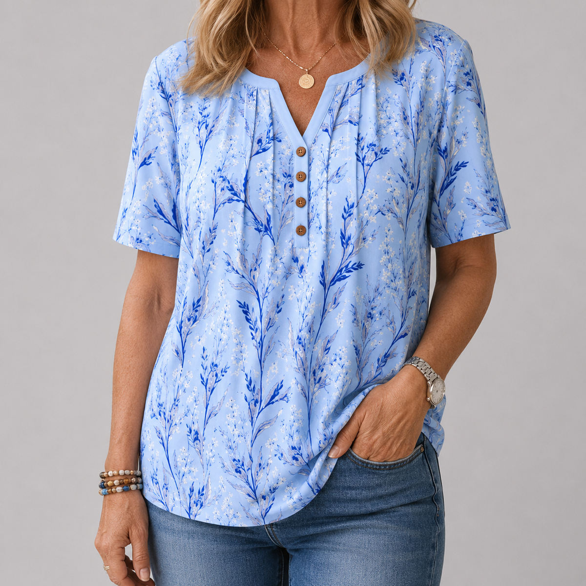 Coby | Pleated Blouse