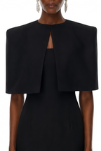 Jasmine Black Cape & Corset Maxi Dress Set