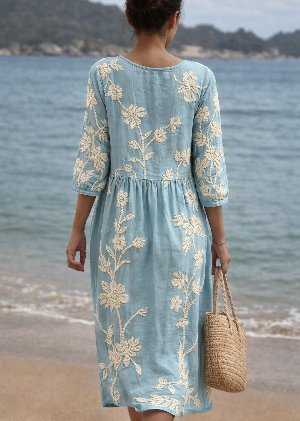 Azzurra | Vintage Embroidered Dress