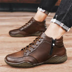 Herren Stiefel aus echtem Leder in Wadenhöhe