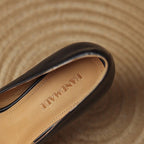 Oriel Leather Square Toe Pumps