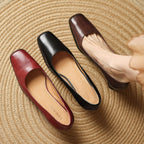 Oriel Leather Square Toe Pumps