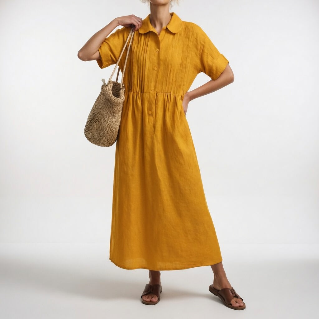 Lysandra | Luftiges Sommer-Hemdblusenkleid