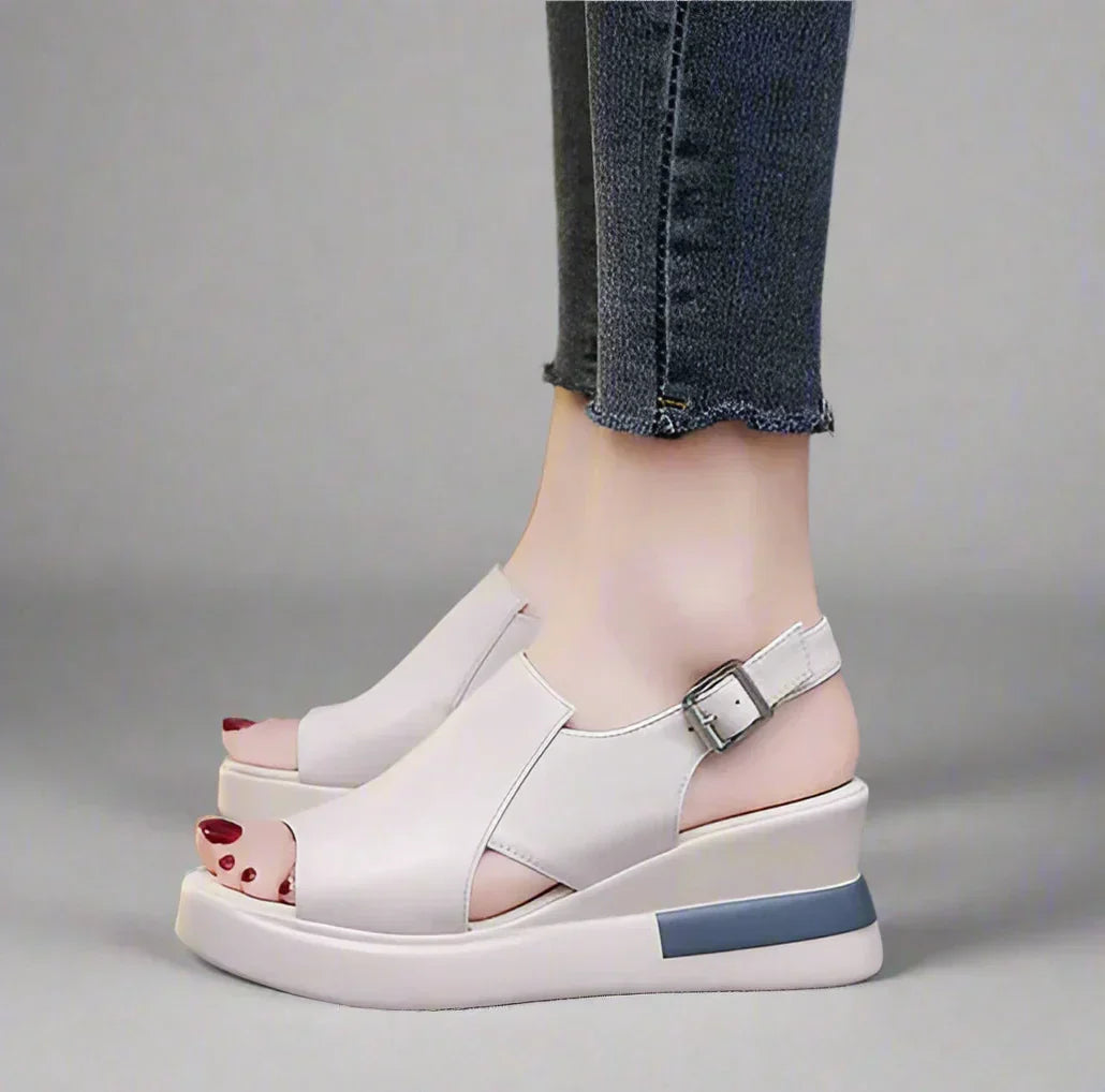 Deloria™ | Orthopedic Wedge Slingback Sandals