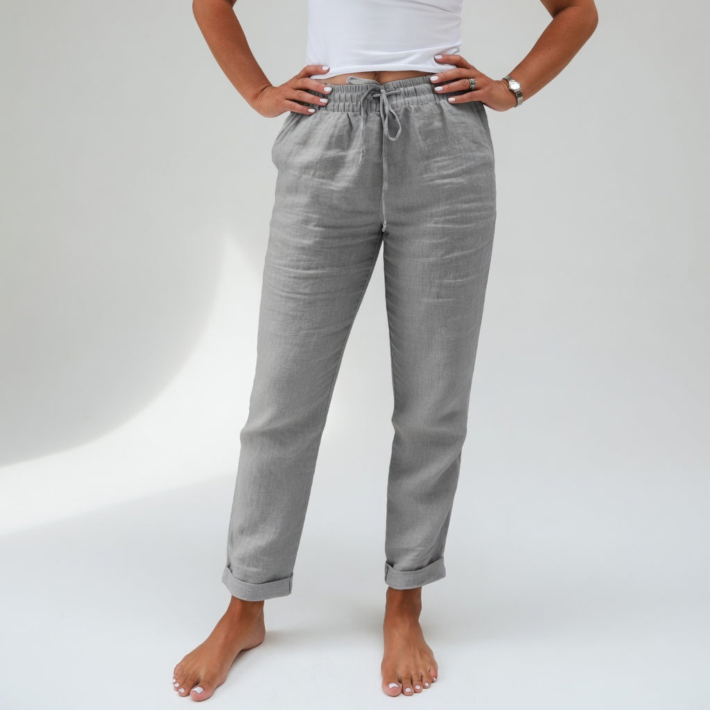 Albertine™ — 100% Baumwoll Bequeme Fließhose für Natürlichen Komfort