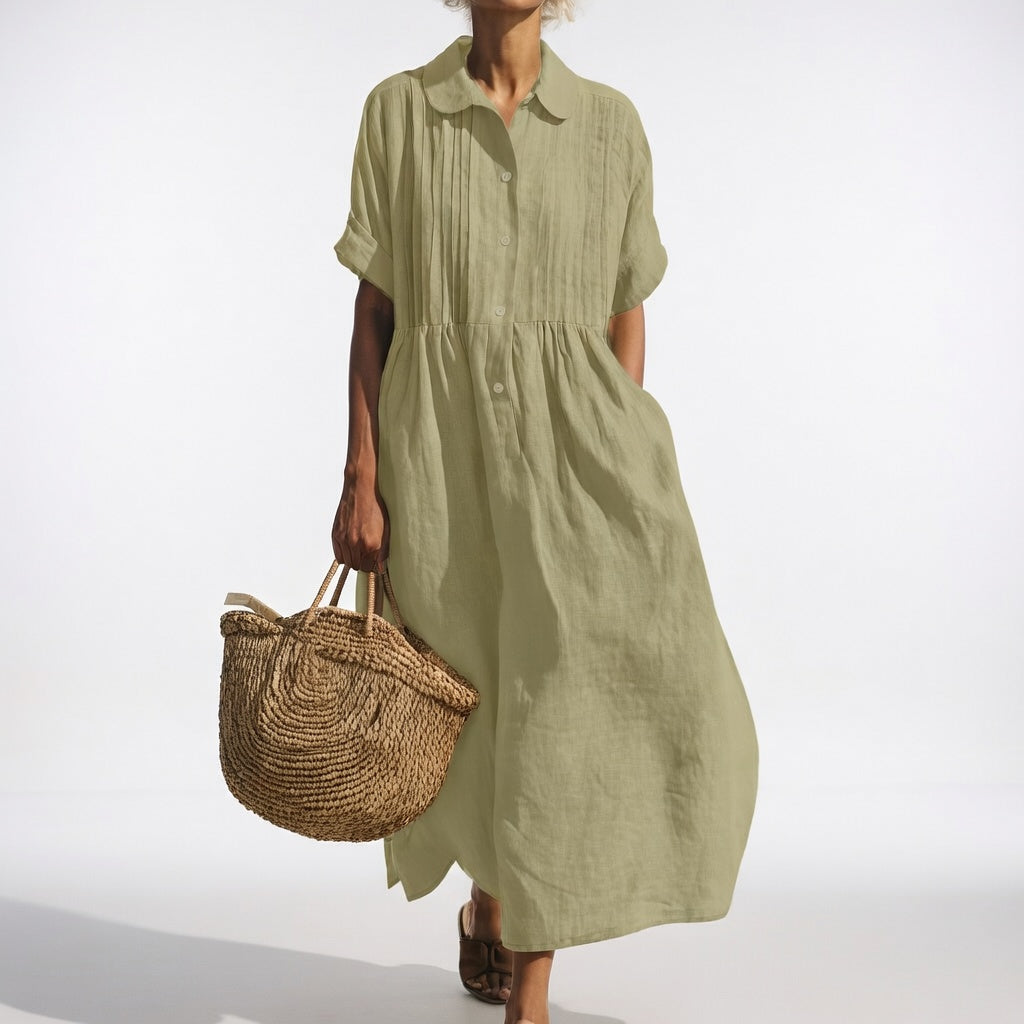 Lysandra | Luftiges Sommer-Hemdblusenkleid