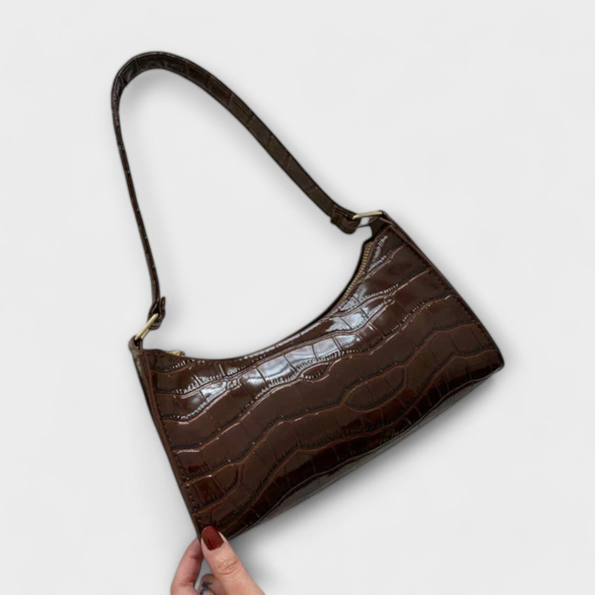 Olivia - Strahlende Lederhandtasche