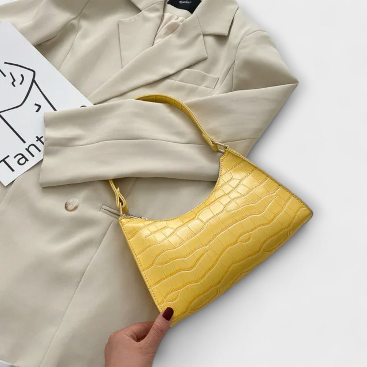 Olivia - Strahlende Lederhandtasche