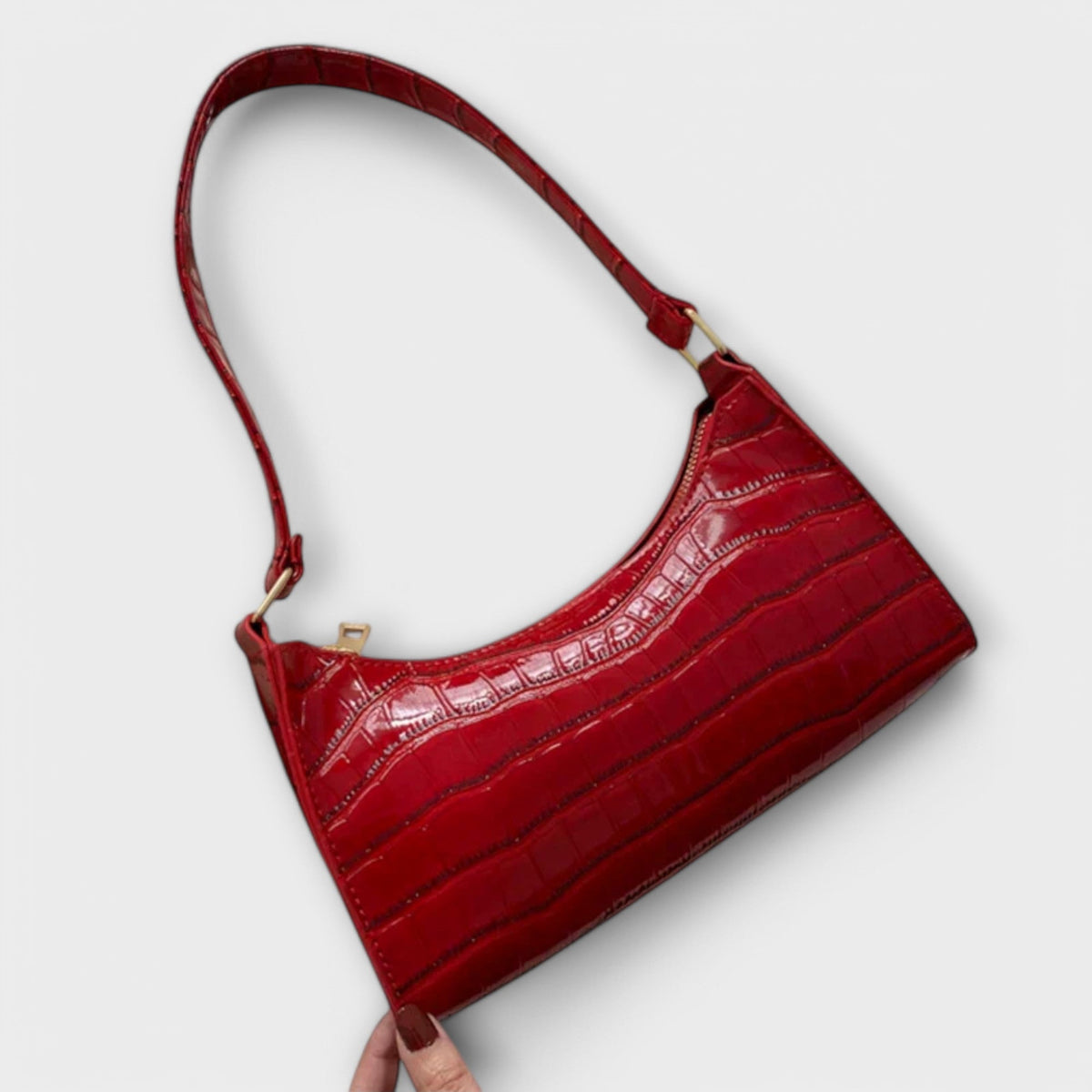 Olivia - Strahlende Lederhandtasche