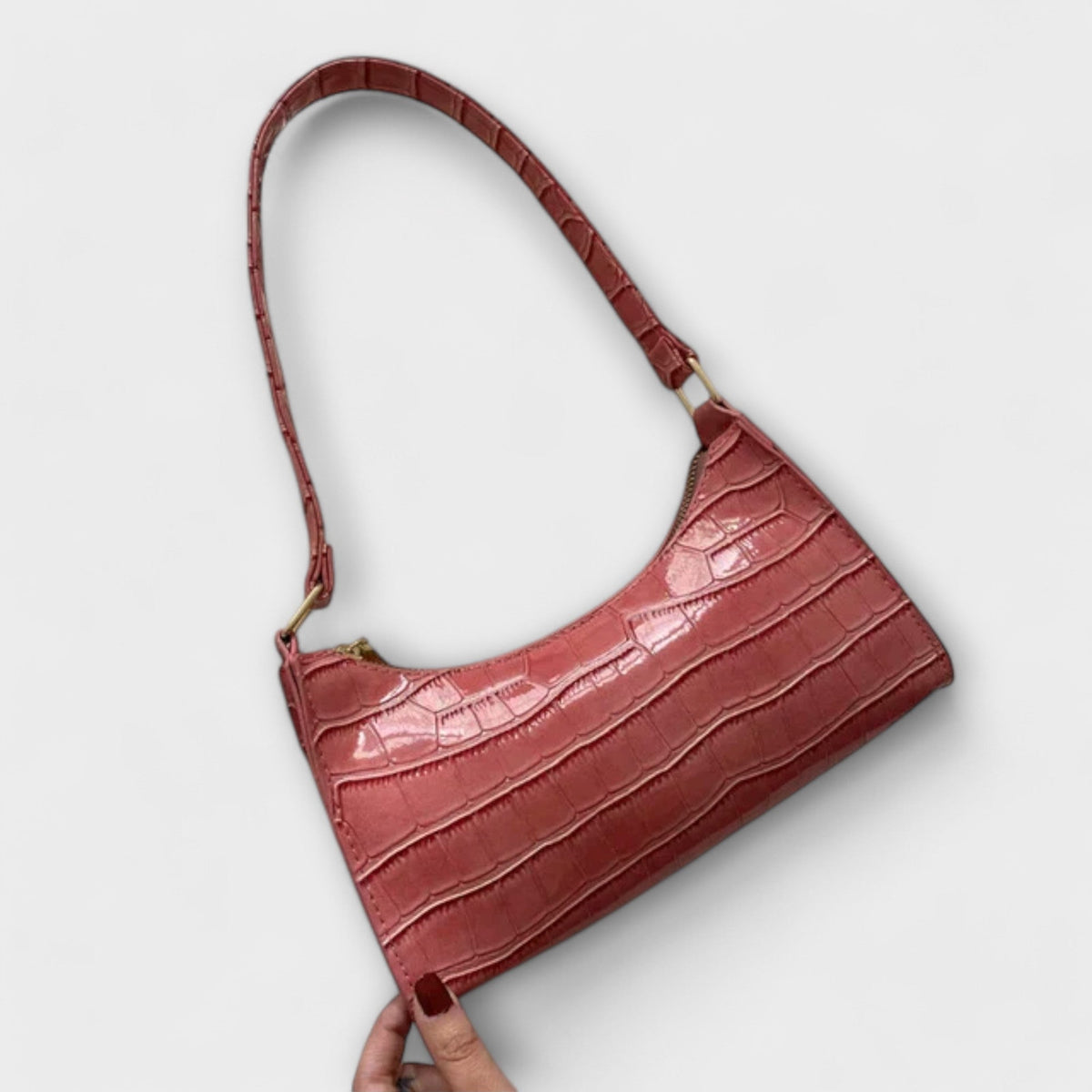 Olivia - Strahlende Lederhandtasche