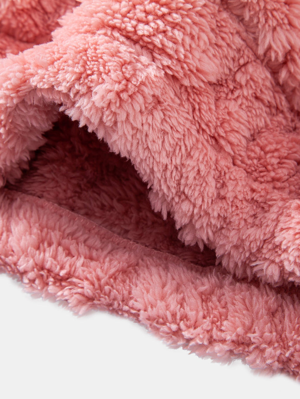 Geometric Jacquard Teddy Hoodie