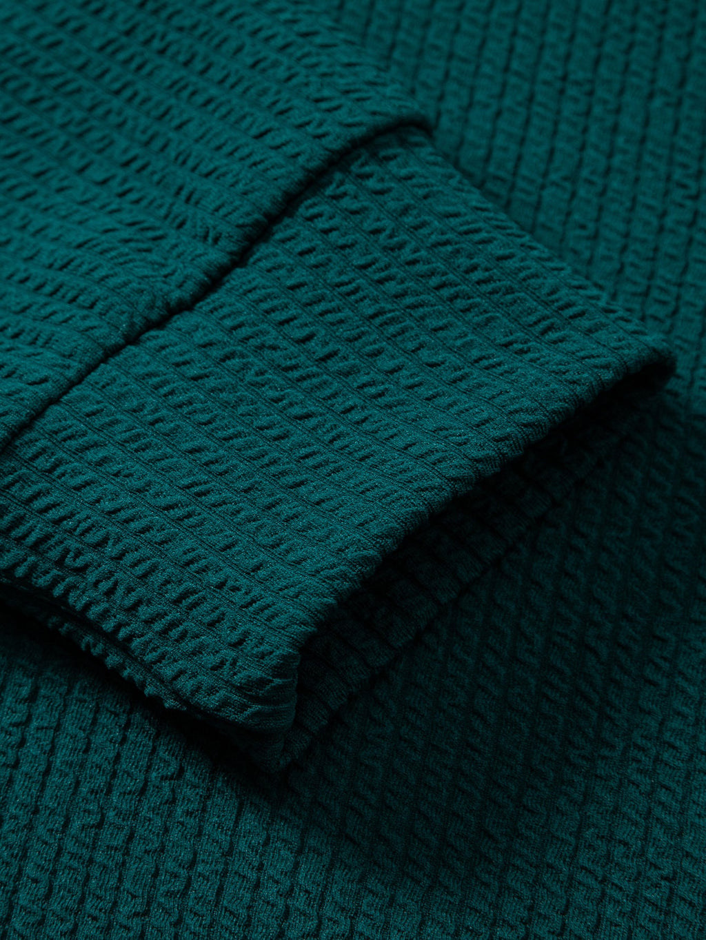 Rippstruktur-Sweatshirt mit Rundhalsausschnitt