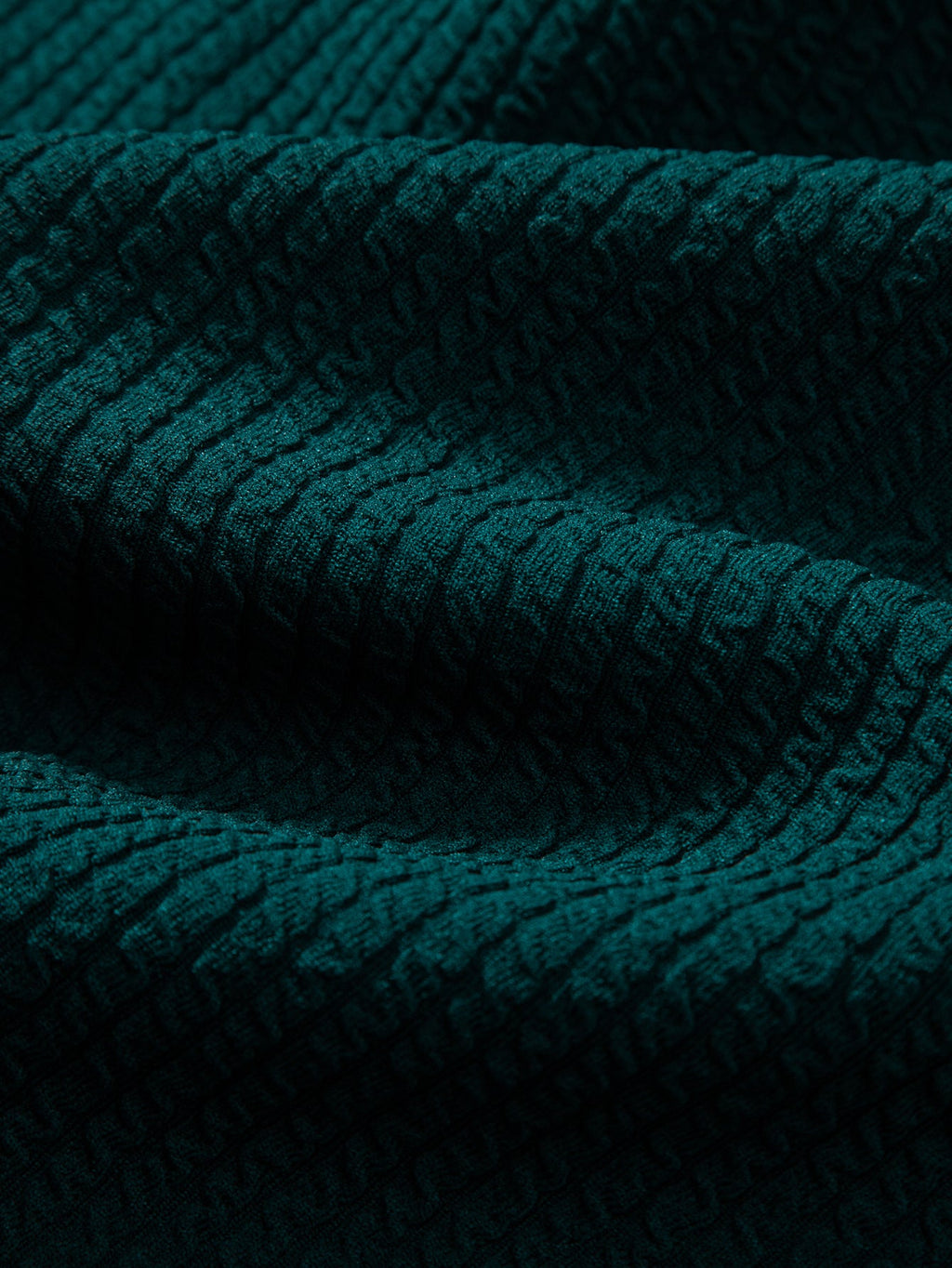 Rippstruktur-Sweatshirt mit Rundhalsausschnitt
