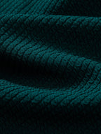 Rippstruktur-Sweatshirt mit Rundhalsausschnitt