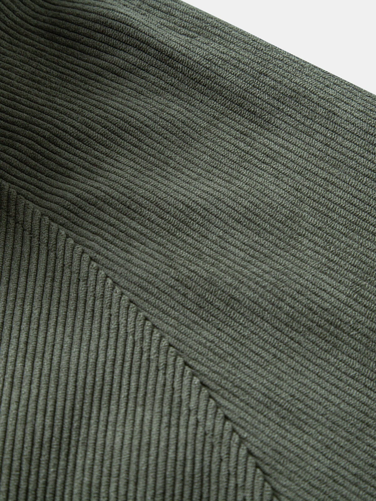 Viertelreißverschluss-Sweatshirt mit Rippcord-Raglanärmeln