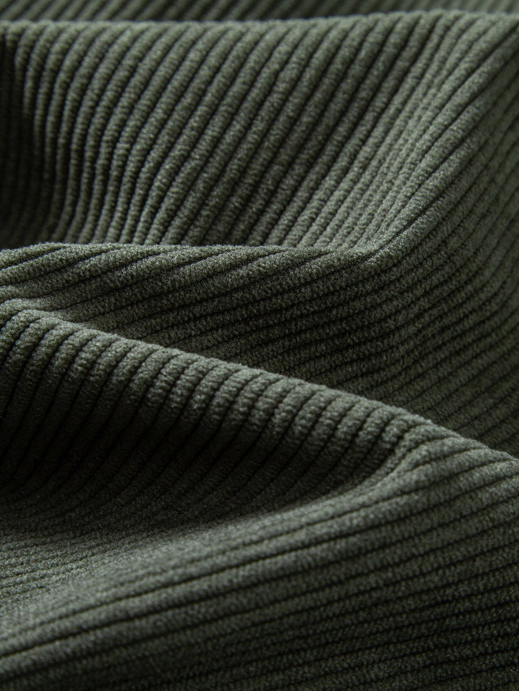 Viertelreißverschluss-Sweatshirt mit Rippcord-Raglanärmeln