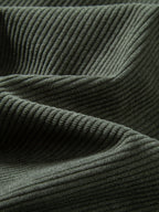 Viertelreißverschluss-Sweatshirt mit Rippcord-Raglanärmeln