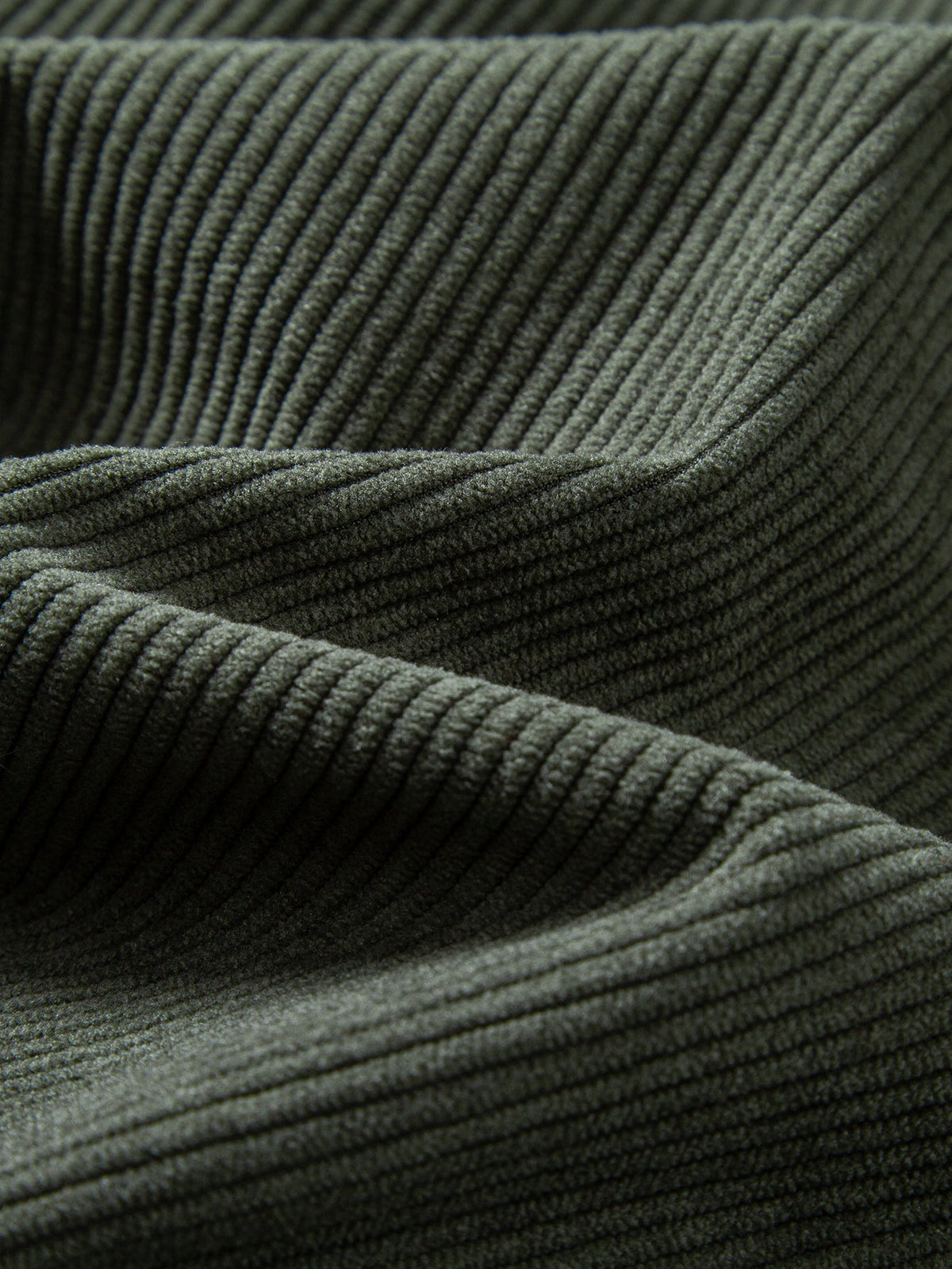 Viertelreißverschluss-Sweatshirt mit Rippcord-Raglanärmeln