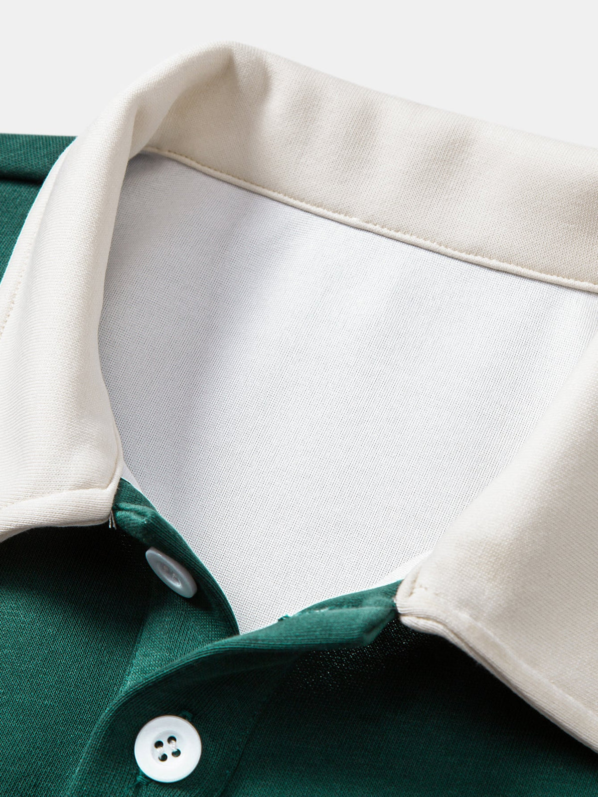 Bequemes Sweatshirt mit Farbblock-Design und Polo-Kragen