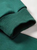Bequemes Sweatshirt mit Farbblock-Design und Polo-Kragen