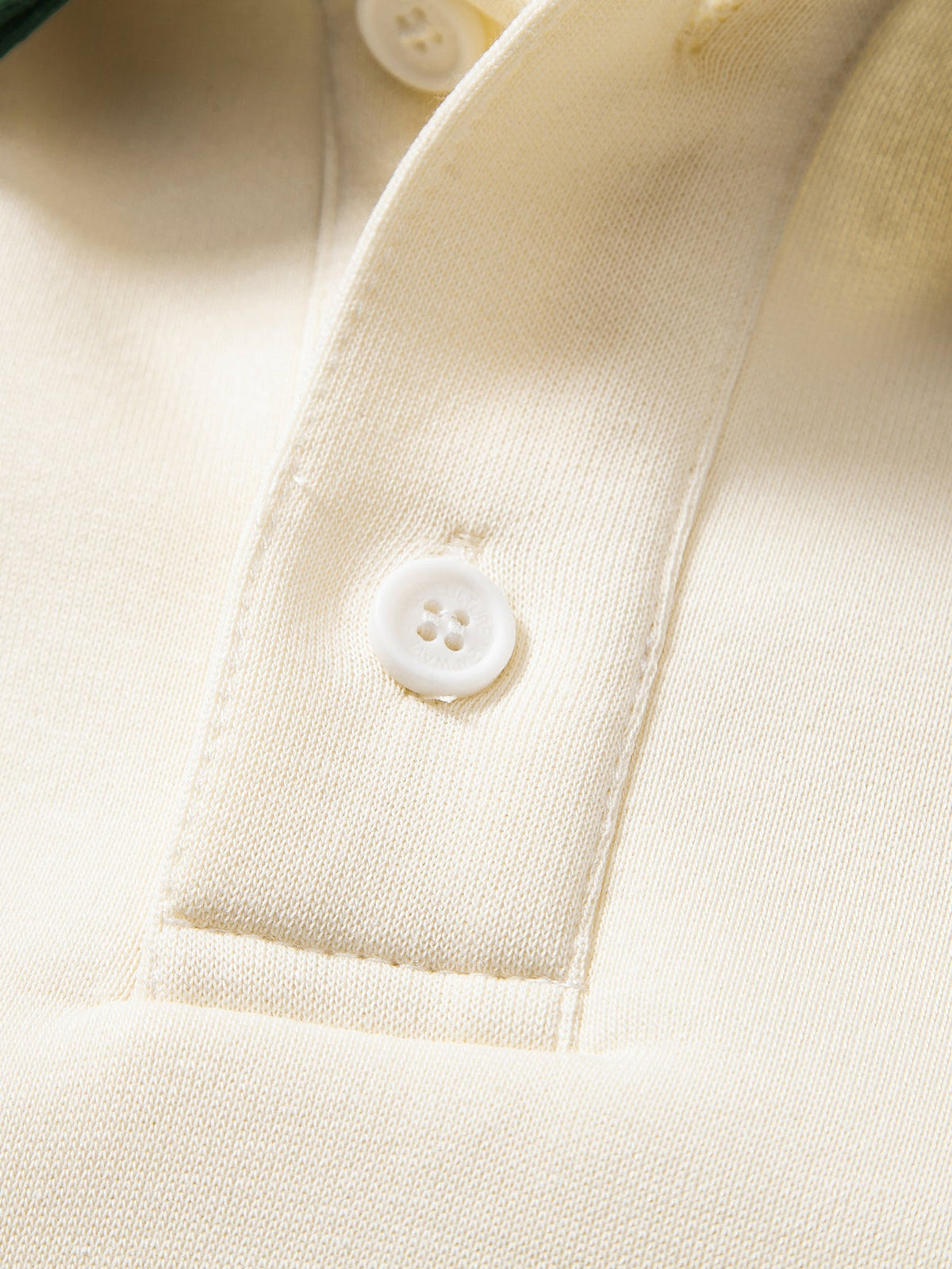 Bequemes Kontrast-Polo Sweatshirt mit entspannter Passform