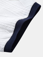 Polo mit geometrischem Jacquardmuster und Slim Fit Hose in schmaler Passform