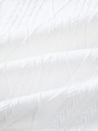 Polo mit geometrischem Jacquardmuster und Slim Fit Hose in schmaler Passform