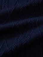Polo mit geometrischem Jacquardmuster und Slim Fit Hose in schmaler Passform